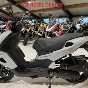 Peugeot Speedfight 4 NIEUW 45km E5 SCOOTER Iced Grey BETAAL met in3