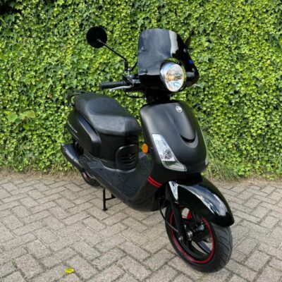 Sym Fiddle 2 SPORT Windscherm ZWART E4 45 km Scooter BETAAL met in3