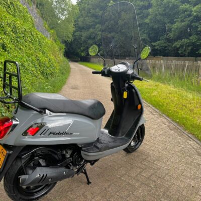 SYM Fiddle 2 Rich Grey SMOKE LED 45km BETAAL met in3