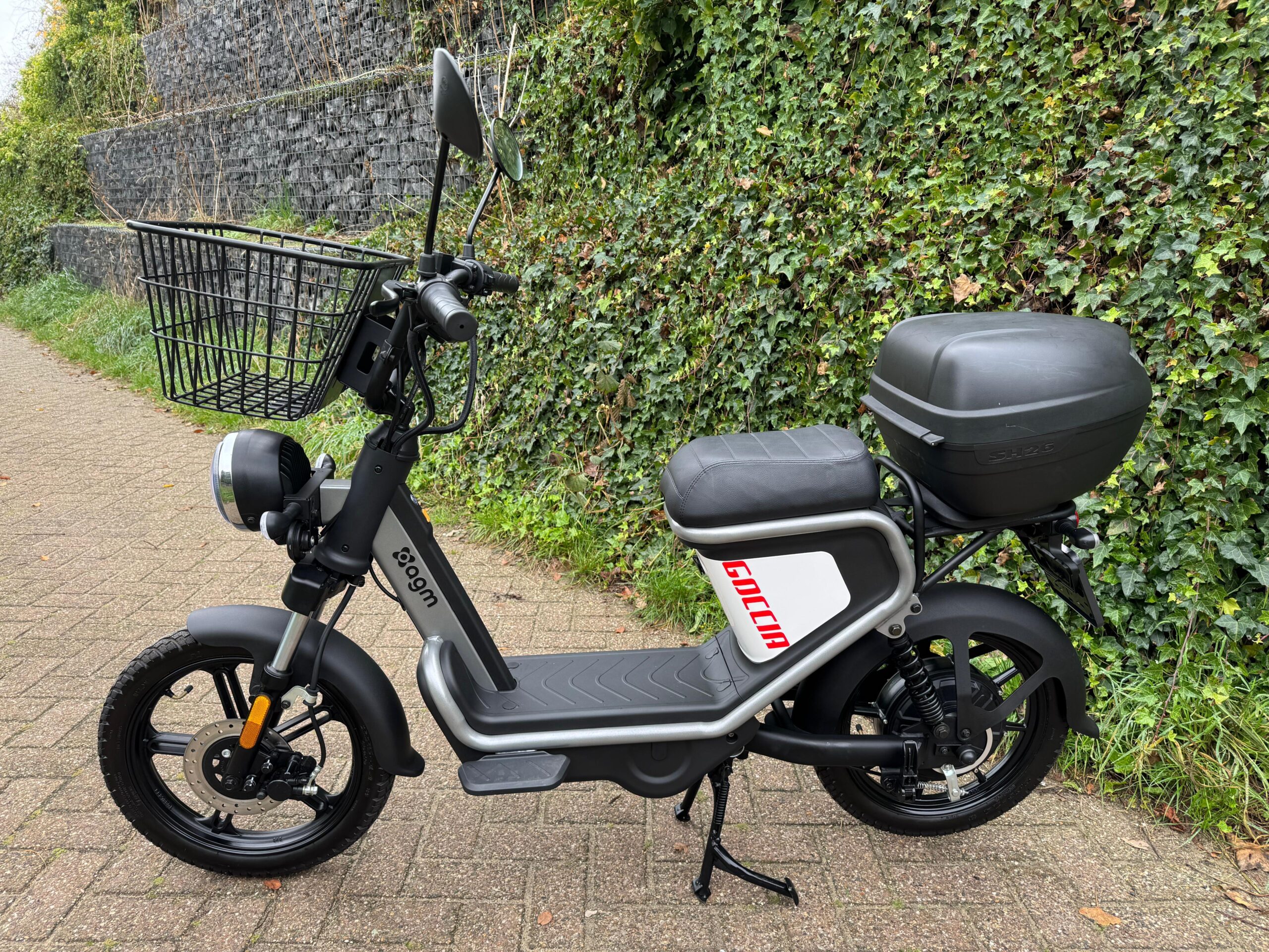 AGM Goccia GEV1000 20Ah 2de Accu Mand TOP koffer DEMO 21km BETAAL met in3