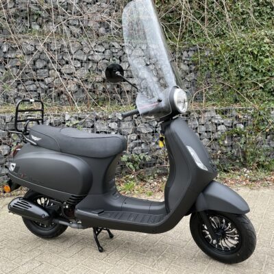 DJJD Cashmere i MAT ZWART Windscherm EURO5 BETAAL met in3