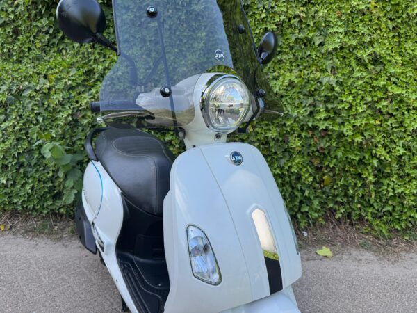 SYM Fiddle 4 45km E5 WHITE Windscherm BETAAL met in3 - Afbeelding 6