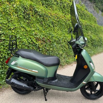 SYM Fiddle 2 Mat Groen Windscherm SMOKE BETAAL met in3